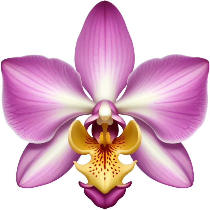 single orchid flower emoji
