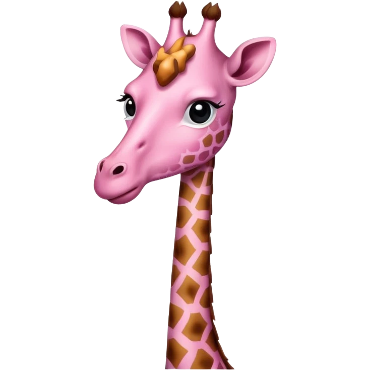 Bow coffee pink giraffe  emoji