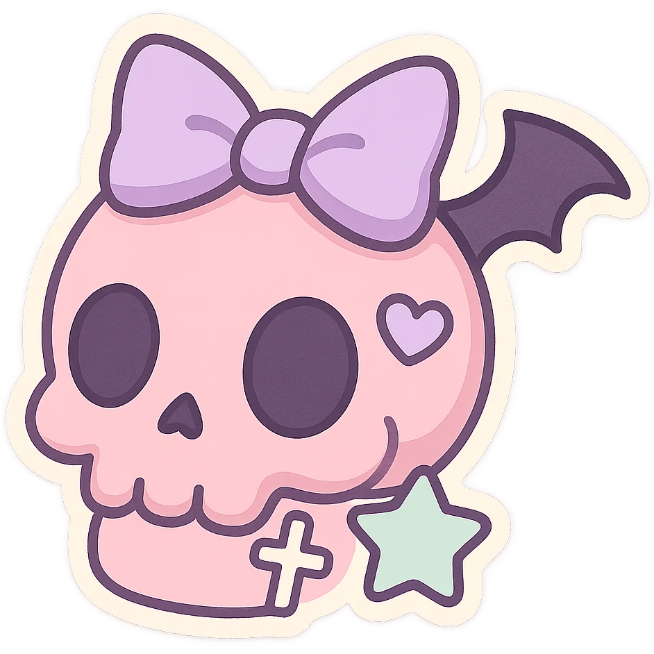 pastel goth objects, show one emoji