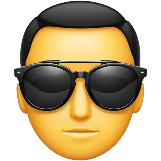 stylish black sunglasses emoji