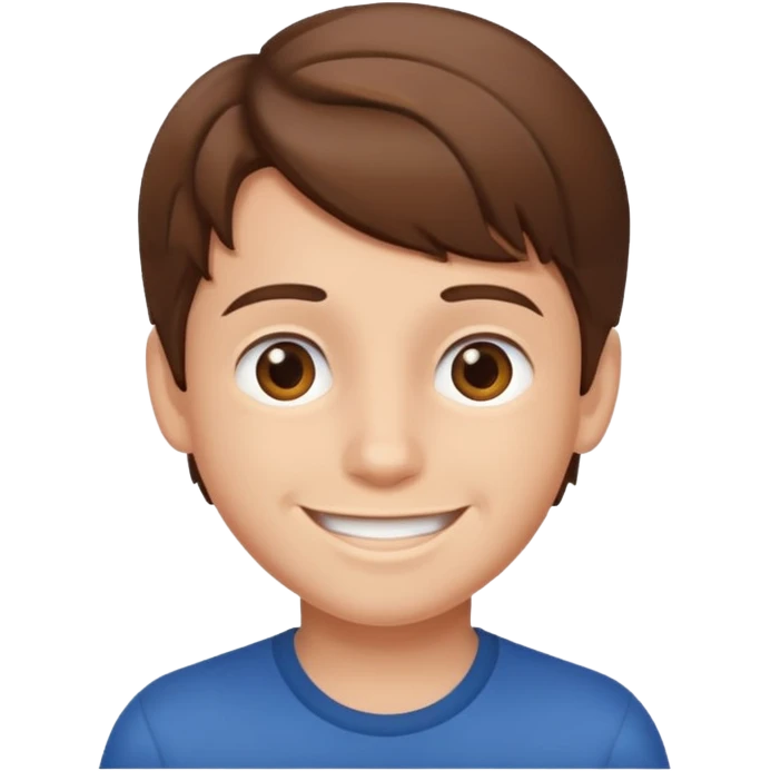 brown haired boy portrait emoji emoji