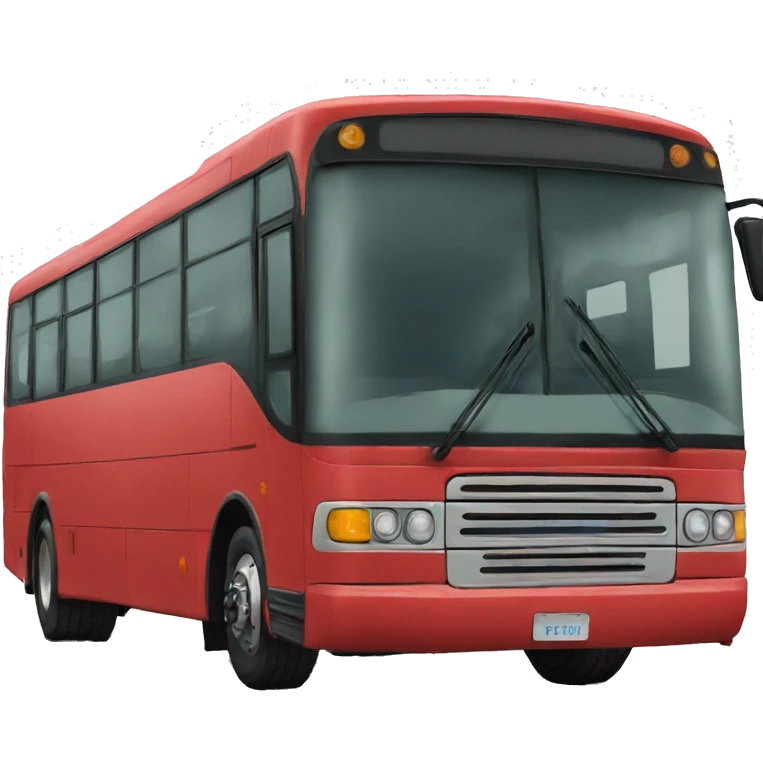 Bus red emoji
