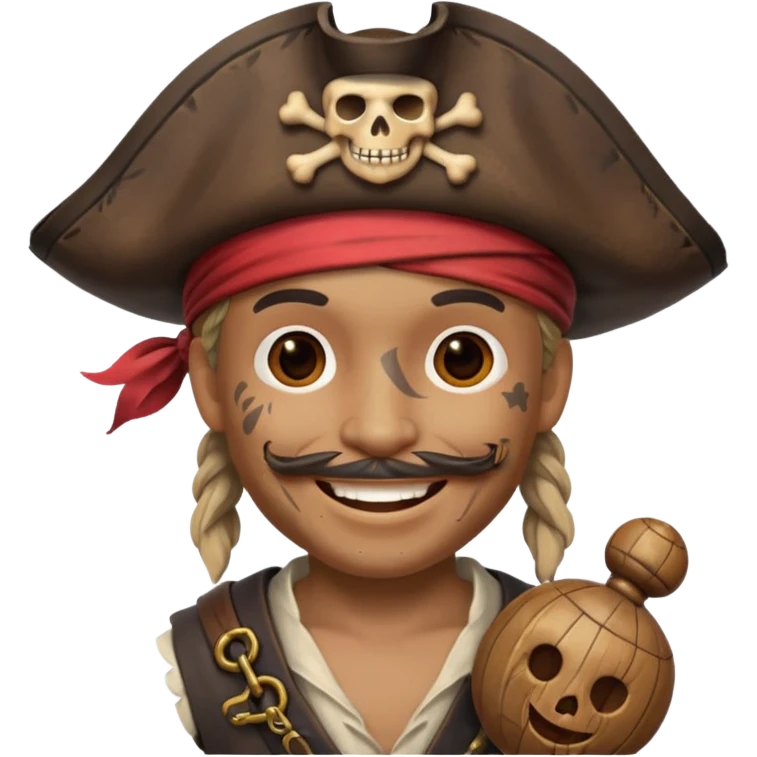 Pirate with toy  emoji