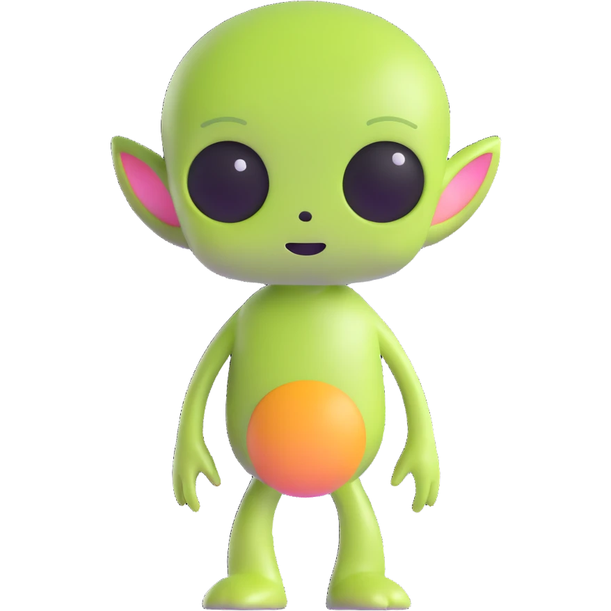 cute alien emoji