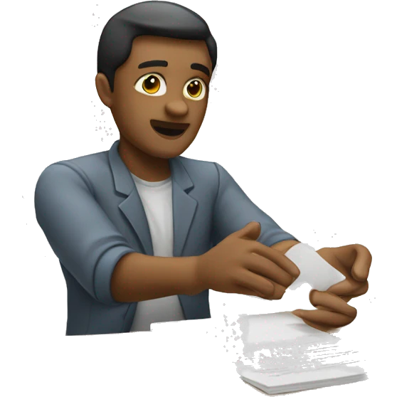 handing off assignment emoji