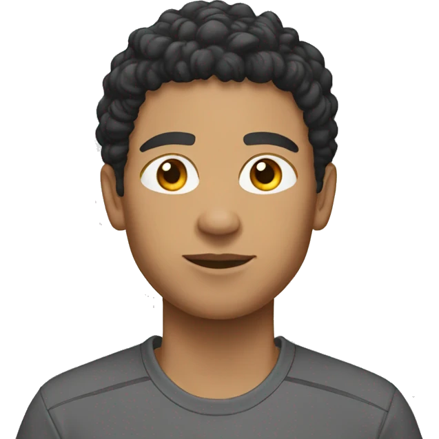 Lighskin male with a black Nike tech  emoji