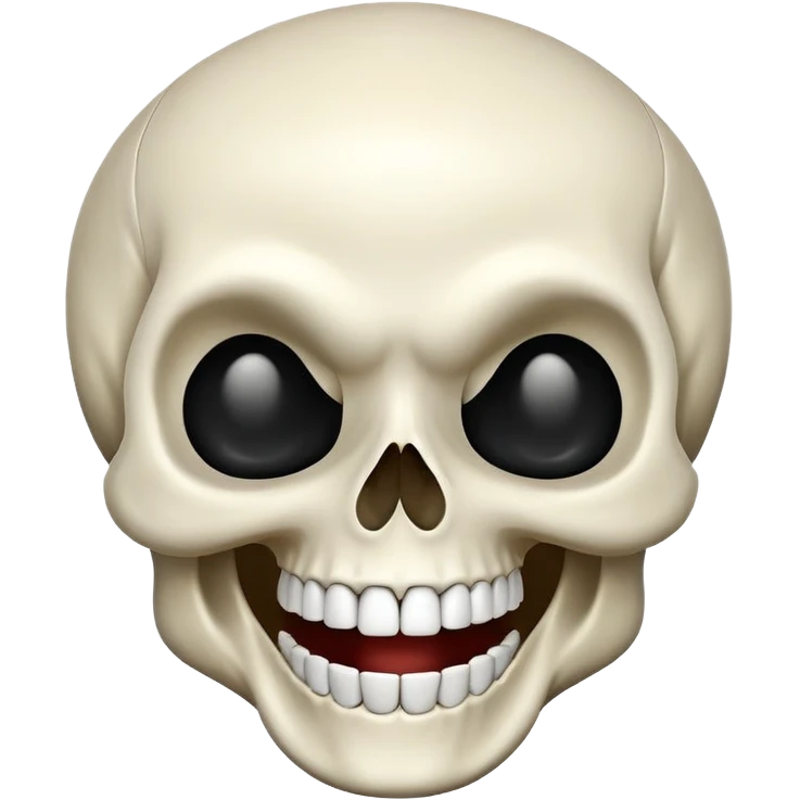 A laughing skull  emoji