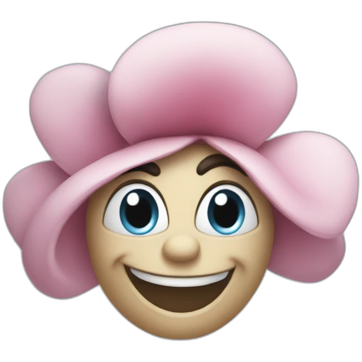 Blossom smurf emoji