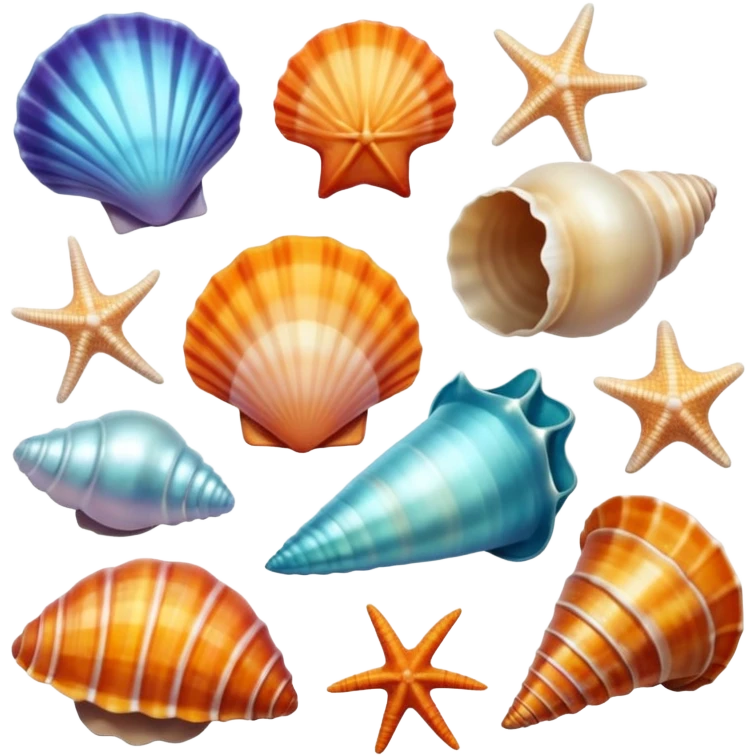 Sea shells emoji