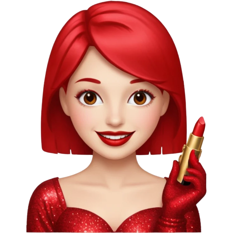 red glitter administrator emoji
