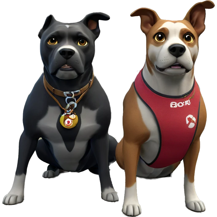 dog exploring nature under tree emoji