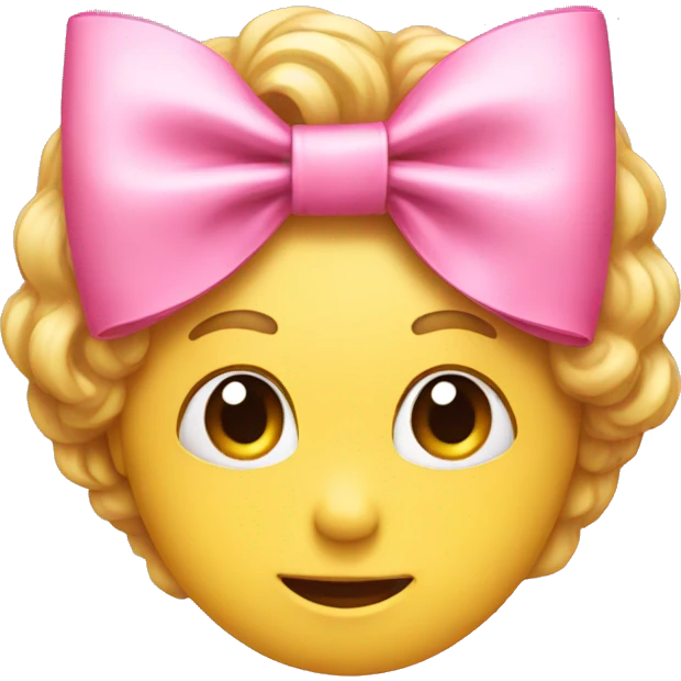Pink bow emoji