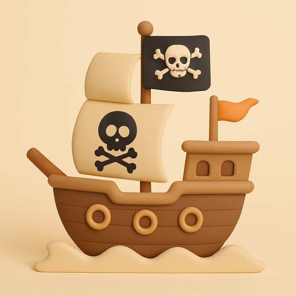 pirate ship emoji