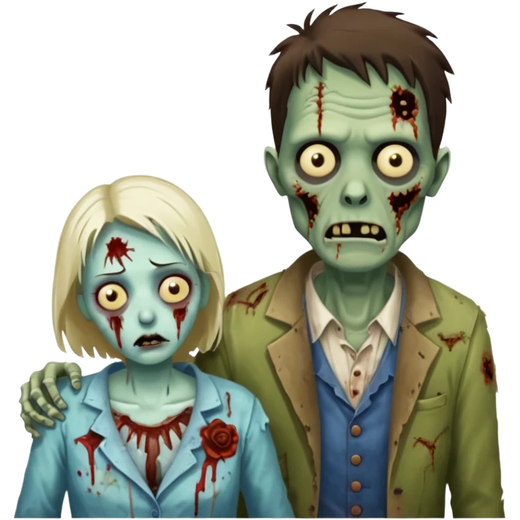 zombie husband wife emoji