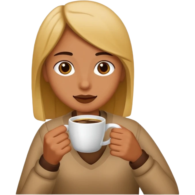 Drinking coffee emoji