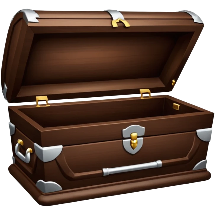 Casket with Handles and round top emoji