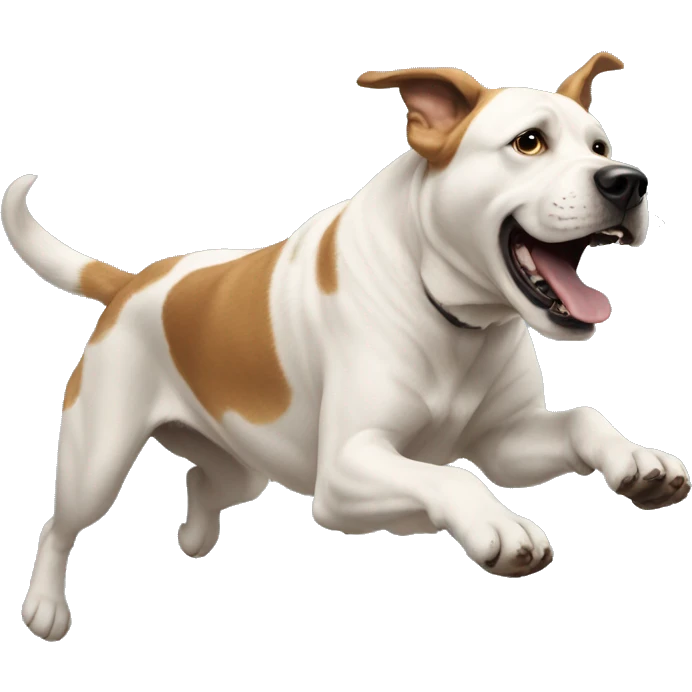big dog jumping emoji