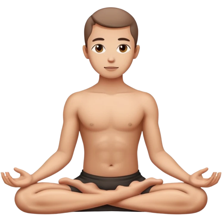 wellness meditation person in lotus position emoji