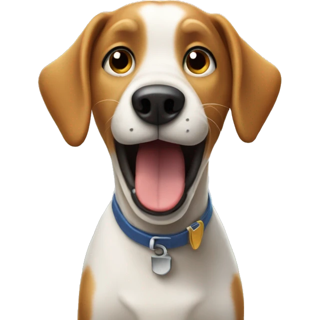 dog barking at the mailman emoji
