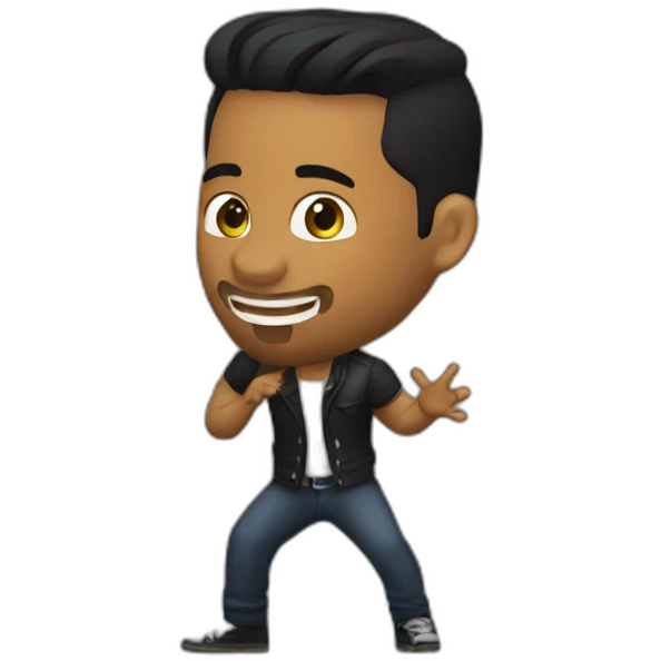 Romeo santos singing Imitadora emoji