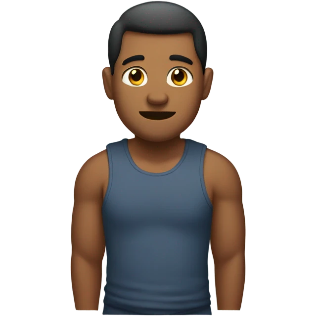 Guy with a big back emoji
