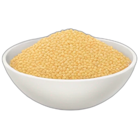 sesame seeds in a bowl emoji
