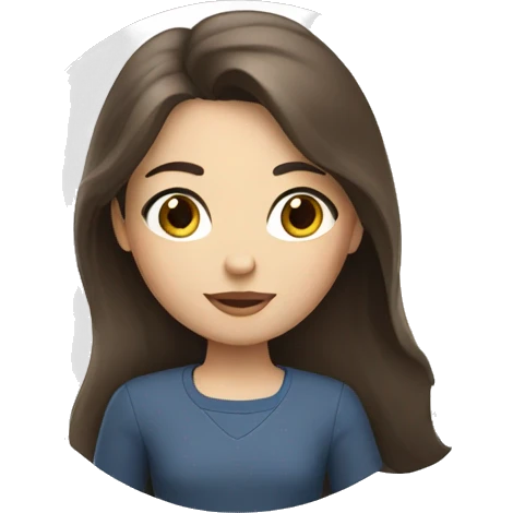 Brunette girl in Volvo  emoji