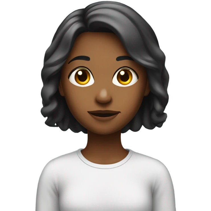 The girl in front of me emoji