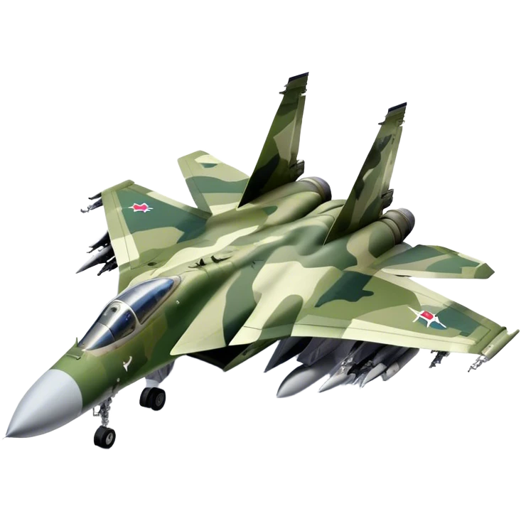 SU-35 Jet - Sukhoi (Model Year: 2020) (Iconic colour: Camouflage green) emoji