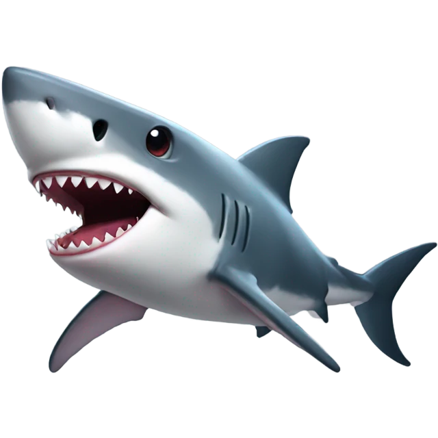 Shark with light saber sticking tongue out  emoji