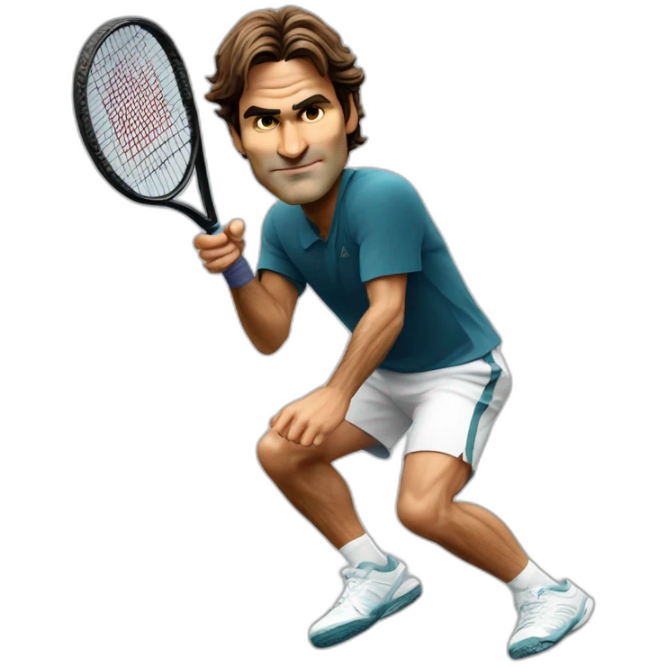 tennis player roger federer emoji