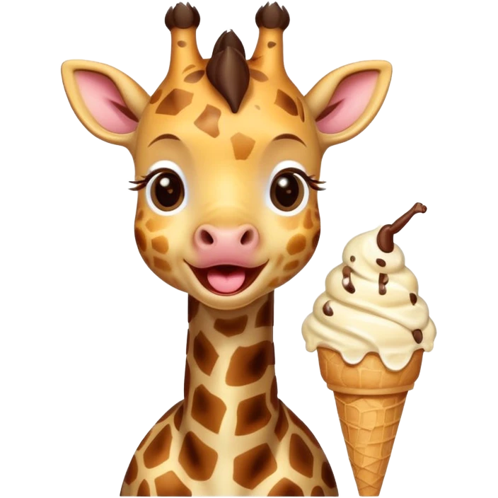 Giraffe with Ice Creams
Baby giraffe with melting ice cream


 emoji
