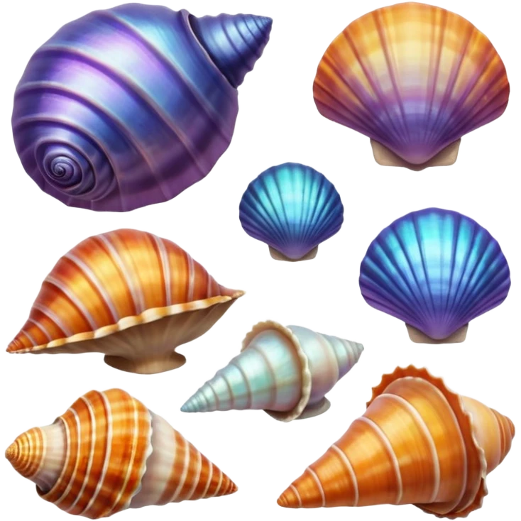 Sea shells emoji