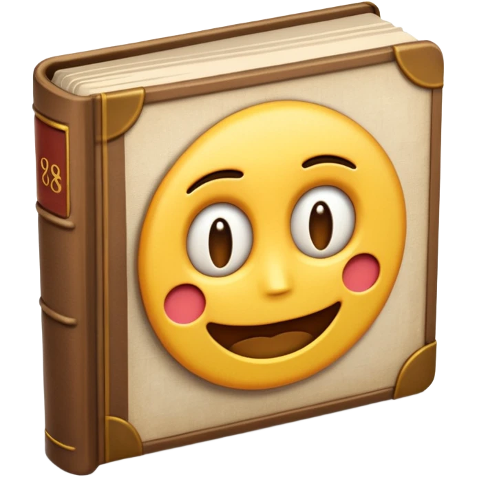 A cute 3D emoji of 1984 book emoji