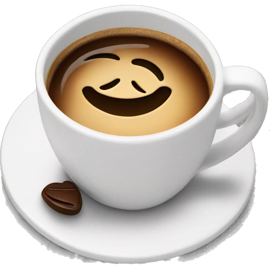 Emoji sipping coffee at the top it says sorry but coffee first emoji