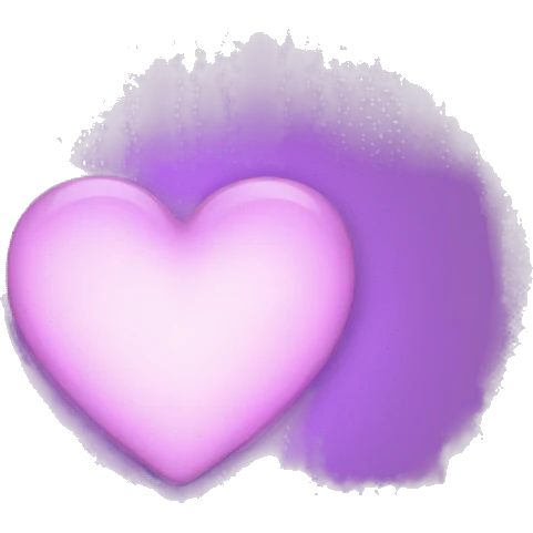 light purple hearth emoji