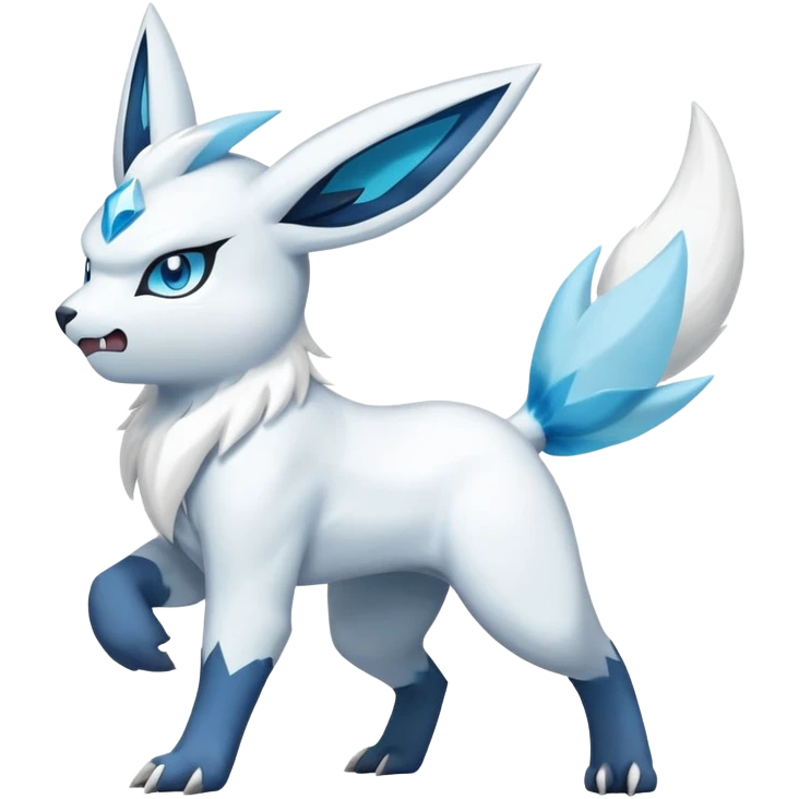 Absol-Glaceon-Zangoose-Hybrid (Full body) emoji
