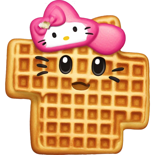 Waffle hellokitty emoji