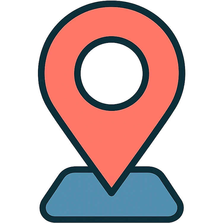map pin icon, refined elegant style, subtle gradients, professional look emoji