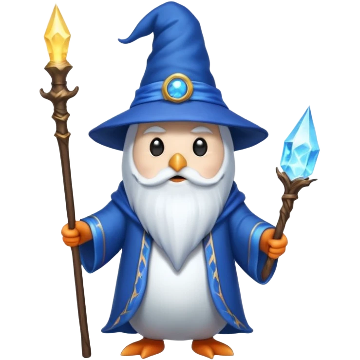 Penguin Wizard emoji