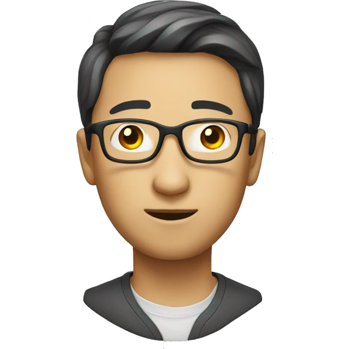 Chinese nerd emoji