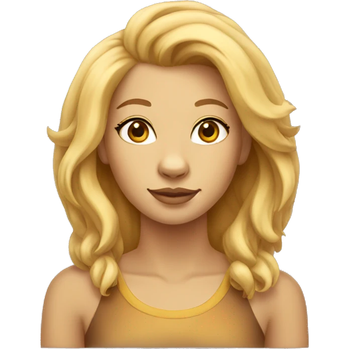 lioness with blonde hair emoji