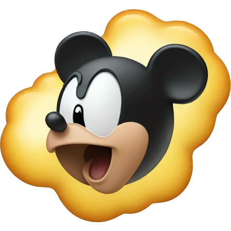 Micky mouse fart emoji