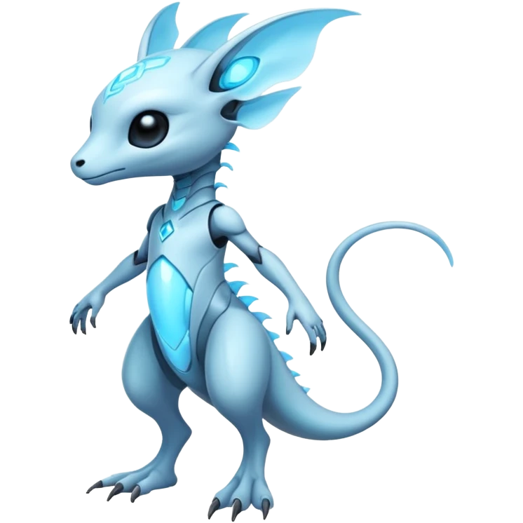 Futuristic Ethereal Modern Fakémon-creature-hybrid Full Body emoji