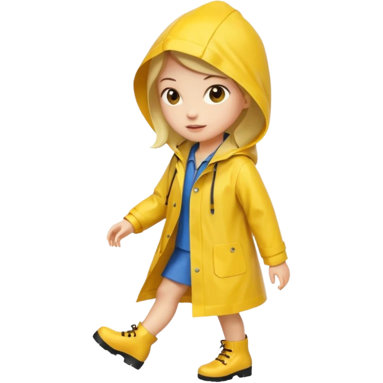Raincoat Pedestrian woman emoji