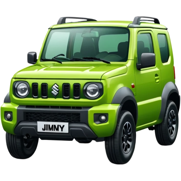 green suzuki jimny 2025 frontal angle emoji