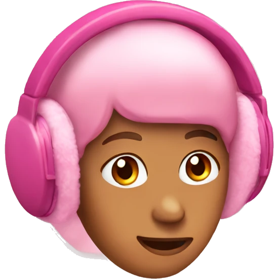 Pink Earmuffs emoji