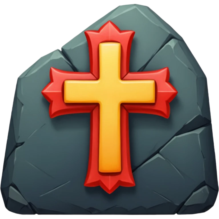 Uma cruz gótica realista emoji