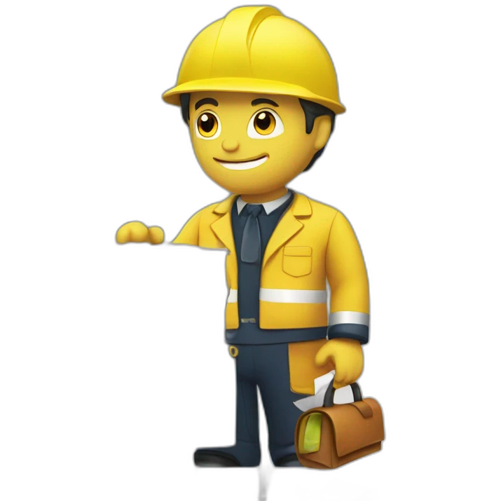 postman-always-rings-twice-yellow-safety-jacket emoji