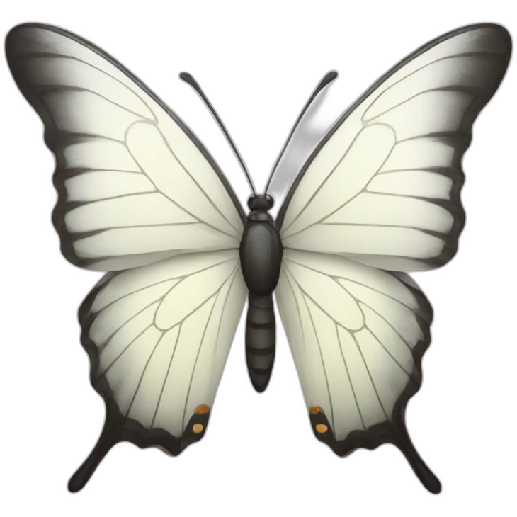 white butterfly emoji